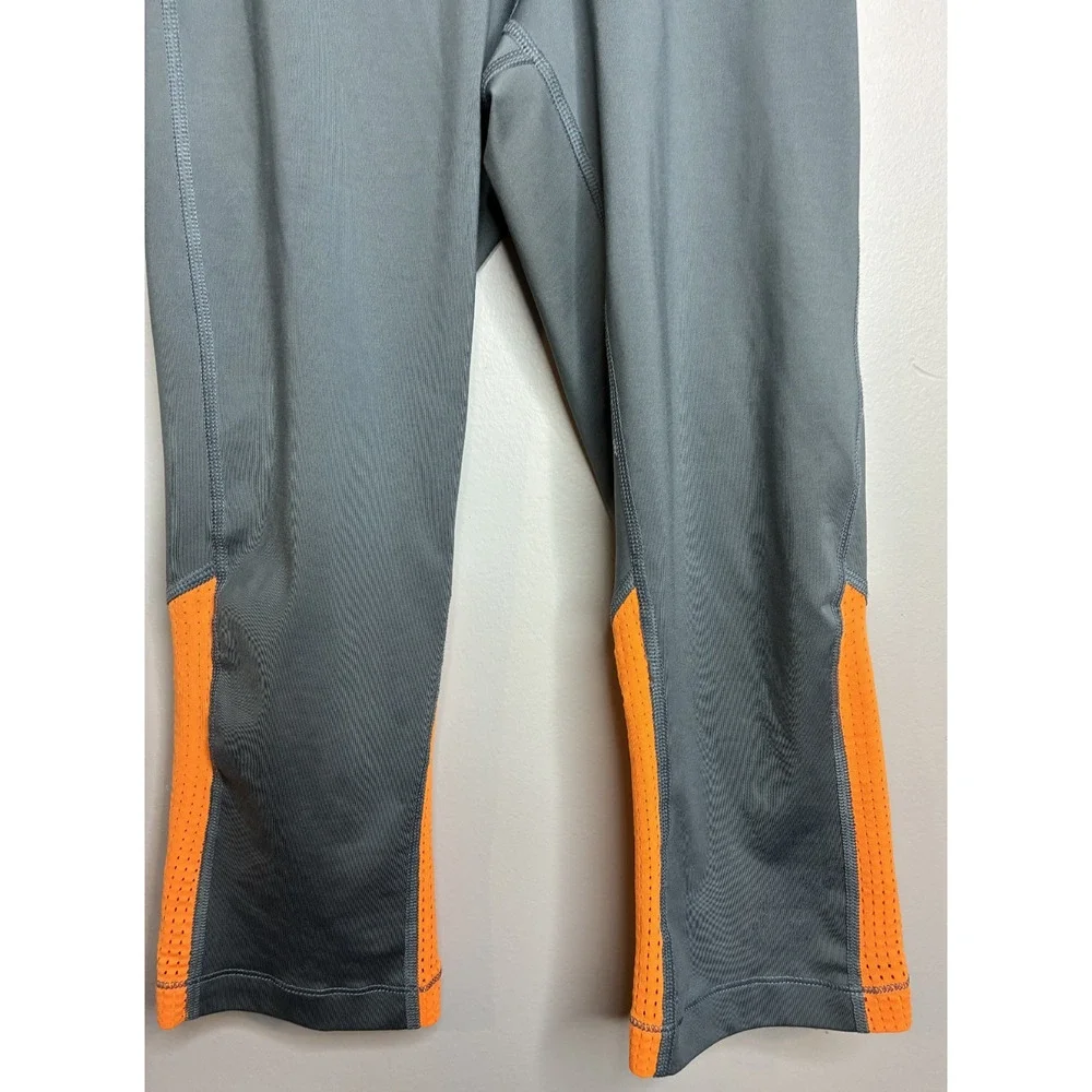 Nike Pro Women's Small Dry Fit Gray, Orange Cropped Leggings